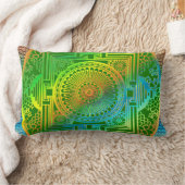 絹文様 ランバークッション (ブランケット)