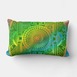 絹文様 ランバークッション