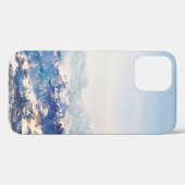 絹本著色雪山水図油彩画 Case-Mate iPhoneケース (裏面 (横))