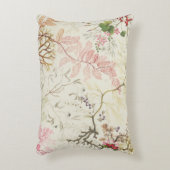 絹材料のための海藻デザイン(w/c紙で) アクセントクッション (正面(垂直))