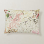 絹材料のための海藻デザイン(w/c紙で) アクセントクッション (裏面)