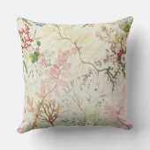 絹材料のための海藻デザイン(w/c紙で) クッション (裏面)