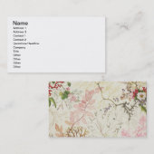 絹材料のための海藻デザイン(w/c紙で) 名刺 (正面/裏面)