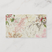 絹材料のための海藻デザイン(w/c紙で) 名刺 (裏面)