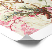 絹材用海藻デザイン(紙上w/c) ポスター (角)