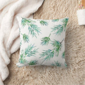 絹模様「松の枝」 クッション (ブランケット)