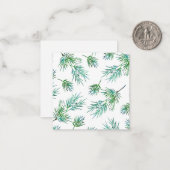 絹模様「松の枝」 ノートカード (正面/裏面インサイチュ)