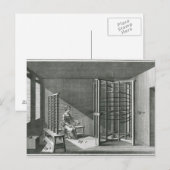 絹糸を歪める、百科事典の挿絵 ポストカード (正面/裏面)