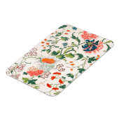 絹素晴らし中国の花デザイン18世紀中葉 マグネット (左側)