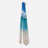 絹製ネクタイの"永久に青" ネクタイ (裏面)