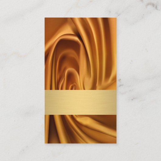 絹金ゴールド布 名刺 (裏面)