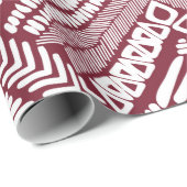 継ぎアステカ目なしパターン ラッピングペーパー (ロールコーナー)