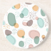 継ぎオーガニック目のないパターン コースター (正面)