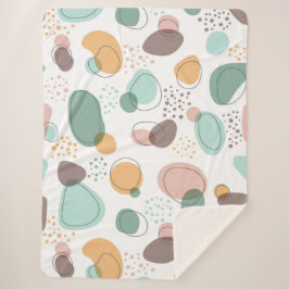 継ぎオーガニック目のないパターン シェルパブランケット