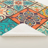 継ぎカラフルぎ合わせイスラム大聖堂 シェルパブランケット (3/4)