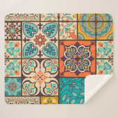 継ぎカラフルぎ合わせイスラム大聖堂 シェルパブランケット (正面(横))