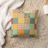 継ぎカラフル目のない抽象芸術  クッション (ブランケット)