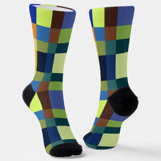 継ぎカラフル目 ソックス (傾斜あり)