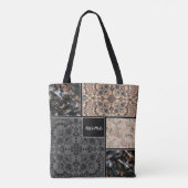 継ぎパーソナライズされた目 トートバッグ (裏面)