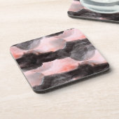 継ぎ目が無いデザインの質の背景の抽象芸術 コースター (左側)