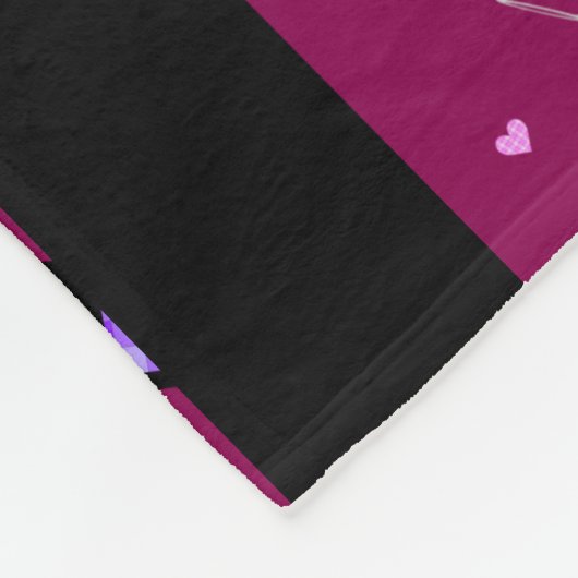 継ぎ目が無いパターンがワインによっておよびハートはパーティを楽しみます フリースブランケット (角)