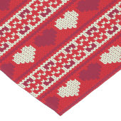 継ぎ目が無いパターン1を編むハート + あなたのアイディア ロングテーブルランナー (コーナー)