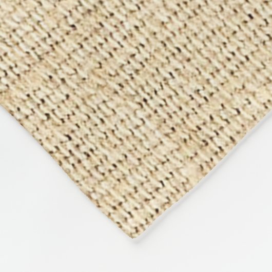 継ぎ目が無い木製パターン及びバーラップの質の名前をカスタムする フリースブランケット (角)