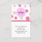 継ぎ目が無い点、点(点々のあるなパターン) -緑 名刺 (裏面)