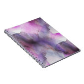 継ぎ目が無い立体派の紫色の抽象美術 ノートブック (右側)