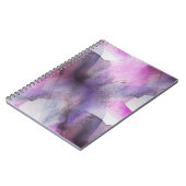 継ぎ目が無い立体派の紫色の抽象美術 ノートブック (左側)