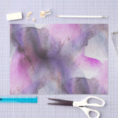 継ぎ目が無い立体派の紫色の抽象美術 薄葉紙 (クラフト)