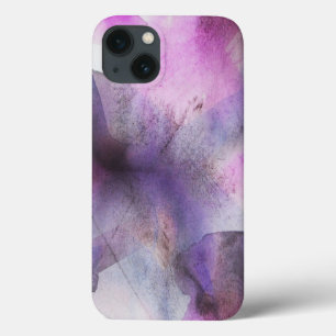 継ぎ目が無い立体派の紫色の抽象美術 iPhone 13ケース