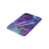 継ぎ目が無い立体派の紫色、青い抽象美術 バスマット (アングル)