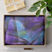 継ぎ目が無い立体派の紫色、青い抽象美術 薄葉紙 (ギフト)