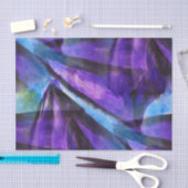 継ぎ目が無い立体派の紫色、青い抽象美術 薄葉紙 (クラフト)