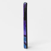 継ぎ目が無い立体派の紫色、青い抽象美術 Case-Mate iPhoneケース (裏面/左)