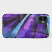 継ぎ目が無い立体派の紫色、青い抽象美術 Case-Mate iPhoneケース (裏面(横))