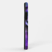 継ぎ目が無い立体派の紫色、青い抽象美術 Case-Mate iPhoneケース (裏面/右)