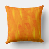 継ぎ目が無い背景の黄色の抽象芸術の水彩画 クッション (裏面)