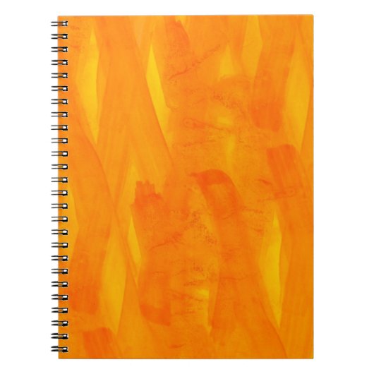 継ぎ目が無い背景の黄色の抽象芸術の水彩画 ノートブック (正面)