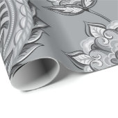 継ぎ目が無い花のペイズリーの紙04 ラッピングペーパー (ロールコーナー)