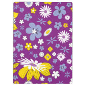 継ぎ目が無い花パターン クリップボード (裏面)