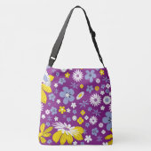 継ぎ目が無い花パターン クロスボディバッグ (裏面)