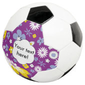 継ぎ目が無い花パターン サッカーボール (3/4)