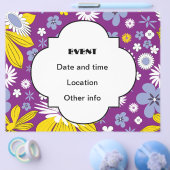 継ぎ目が無い花パターン チラシ (シングル)