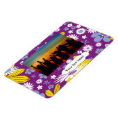 継ぎ目が無い花パターン マグネット (左側)