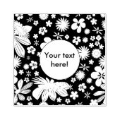 継ぎ目が無い花パターン ラバースタンプ (インプリント)