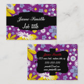 継ぎ目が無い花パターン 名刺 (正面/裏面)