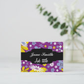 継ぎ目が無い花パターン 名刺 (スタンド正面)