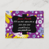 継ぎ目が無い花パターン 名刺 (裏面)